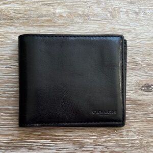 Coach Men's Black Leather Wallet